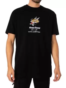 Image of Dragon Tiger Fight Back Graphic T-Shirt