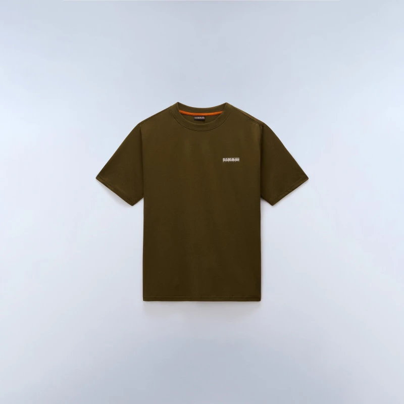 Image of Napapijri Napa Small Box T-Shirt Mens Dark Olive male M