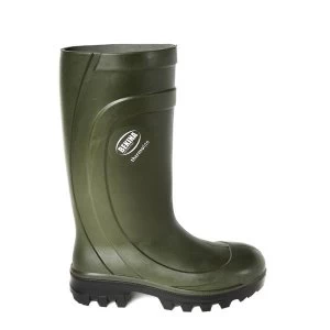 Image of Bekina Thermolite Wellington Boots Size 6 Green Ref BNZ030 917306 Up