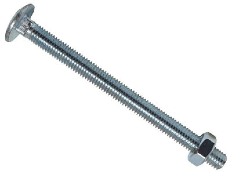 Image of Metalmate Memcsx10130 Cup Square Hex Bolt & Nut Zp M10 X 130mm Box 10 Memcsx10130