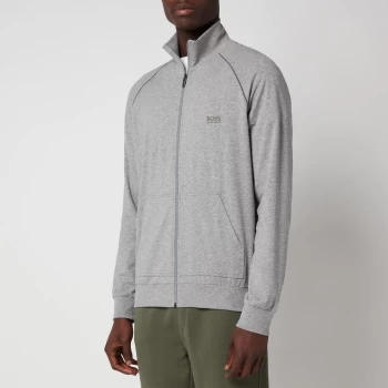 Image of Hugo Boss Mix and Match Lounge Zip Through Jacket Open Grey Size M Men