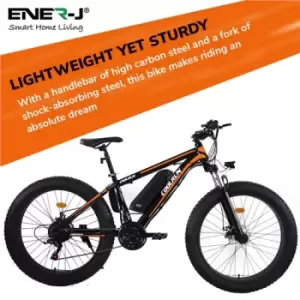Image of Ener-J 26" Steel frame Fat tyre Speed with Samsung Battery and Shimano gear