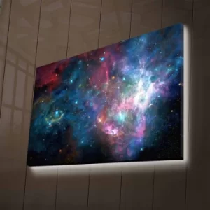 Image of NASA-024 Multicolor Decorative LED Lighted Canvas Painting