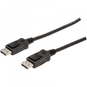 Image of Digitus DisplayPort Cable 5m Black [1x DisplayPort plug - 1x DisplayPort plug]