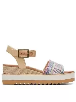 Image of TOMS Diana Sandal - Natural, Beige, Size 7, Women