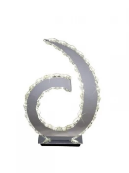 Image of Table Lamp D Shape Light 18 X 0.5W LED Polished Chrome, Crystal 6000K