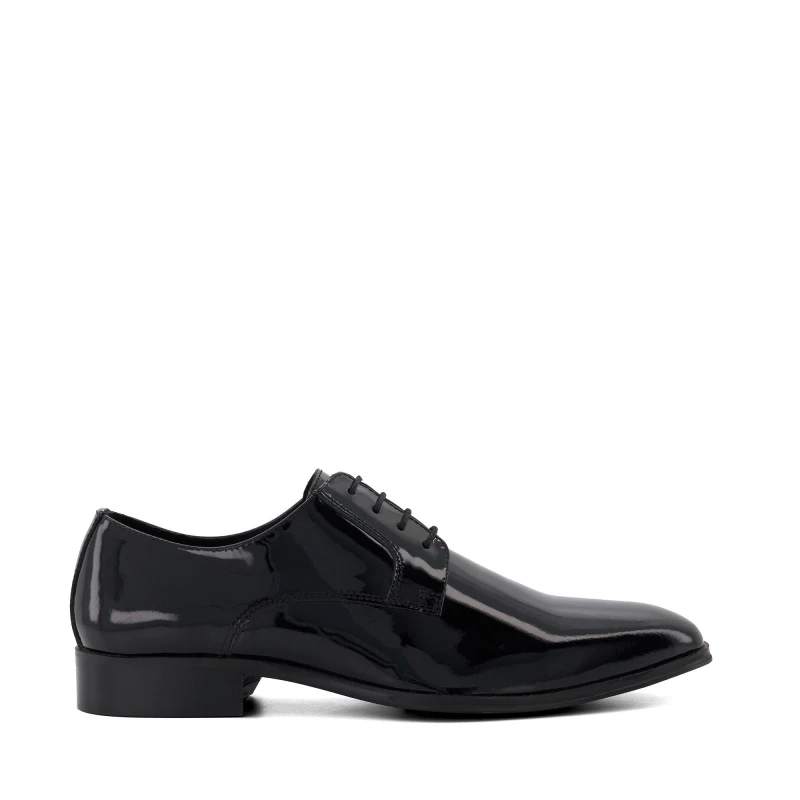 Image of Dune London Sheer Gibson Derby Shoes PatentBlack 804 male 7 (41)