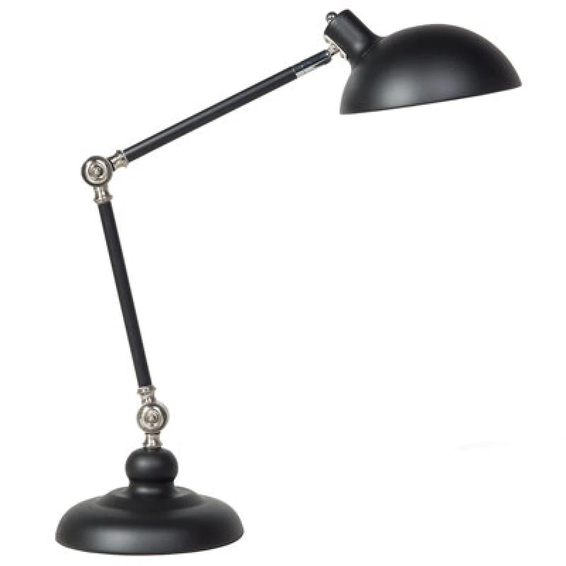 Image of Beliani Desk Lamp Meramec Adjustable Metal Black
