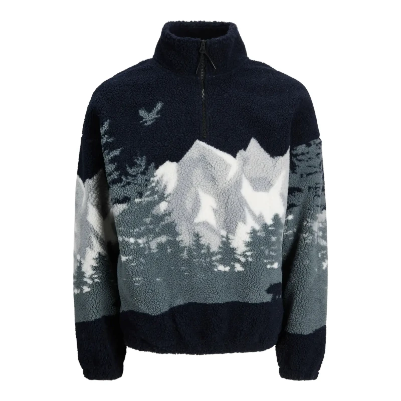 Image of jack & jones Half zip fleece Jack & Jones Teddy Gris Male L