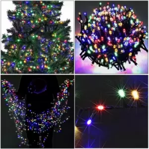 Image of Light Chain 700 LED 14 m Coloured for Outside and Inside with 8 Light Functions Multicoloured Christmas Tree Decorations