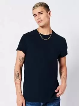 Image of Superdry Orange Label Vintage Emb T-Shirt, Navy, Size 3XL, Men