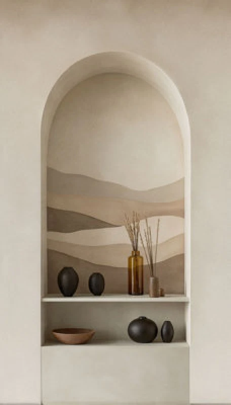 Image of As Creation Bricoflor Non-Woven Wallpaper, Funky Wallpaper In Beige, Brown - 8,80 X 0,53 M