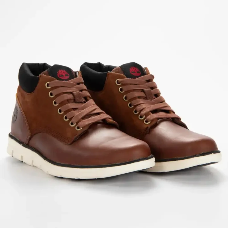 Image of Timberland Mens Bradstreet Chukka Boots Brown Leather Ankle Boots - UK 7.5 Brown male PS1943BRN7H