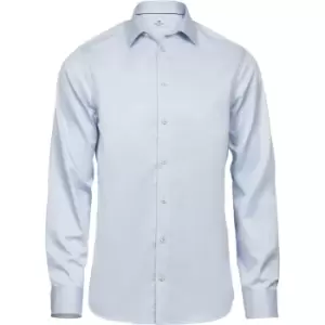 Image of Tee Jays Mens Luxury Slim Fit Long Sleeve Oxford Shirt (S) (Light Blue)