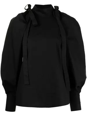 Image of Ted Baker Roll Neck Volume Sleeve Top