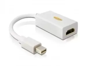 Image of DeLOCK Adapter mini Displayport / HDMI FM HDMI Type A (Standard) White