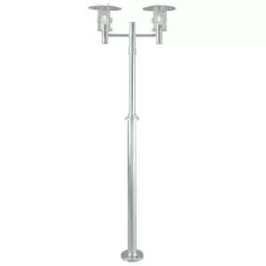 Image of Elstead - Outdoor Twin Lamp Post Galvanised, E27