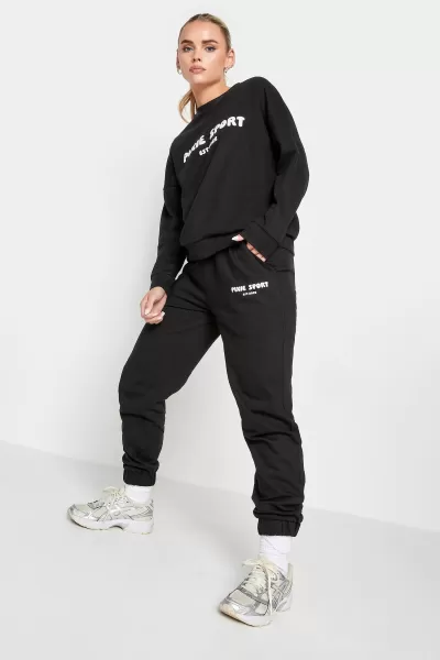 Image of Petite 'Pixie Sport' Slogan Joggers