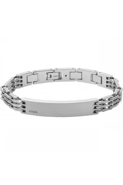 Image of Fossil Jewellery Dress Stainless Steel Bracelet - Jf04210040 Silver