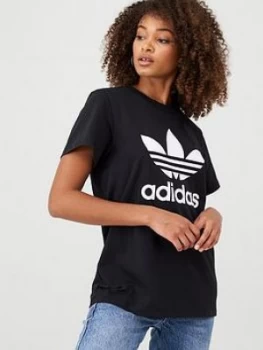 Image of adidas Originals Boyfriend Tee - Black, Size 6, Women