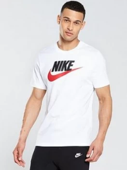 Image of Nike Sportswear Icon Futura T-Shirt - White, Size XL, Men