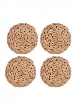 Image of Creative Tops Water Hyacinth Pack Of 4 Round Coasters