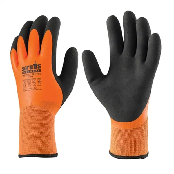 Image of Scruffs Thermal Gloves Orange - L / 9 T51008