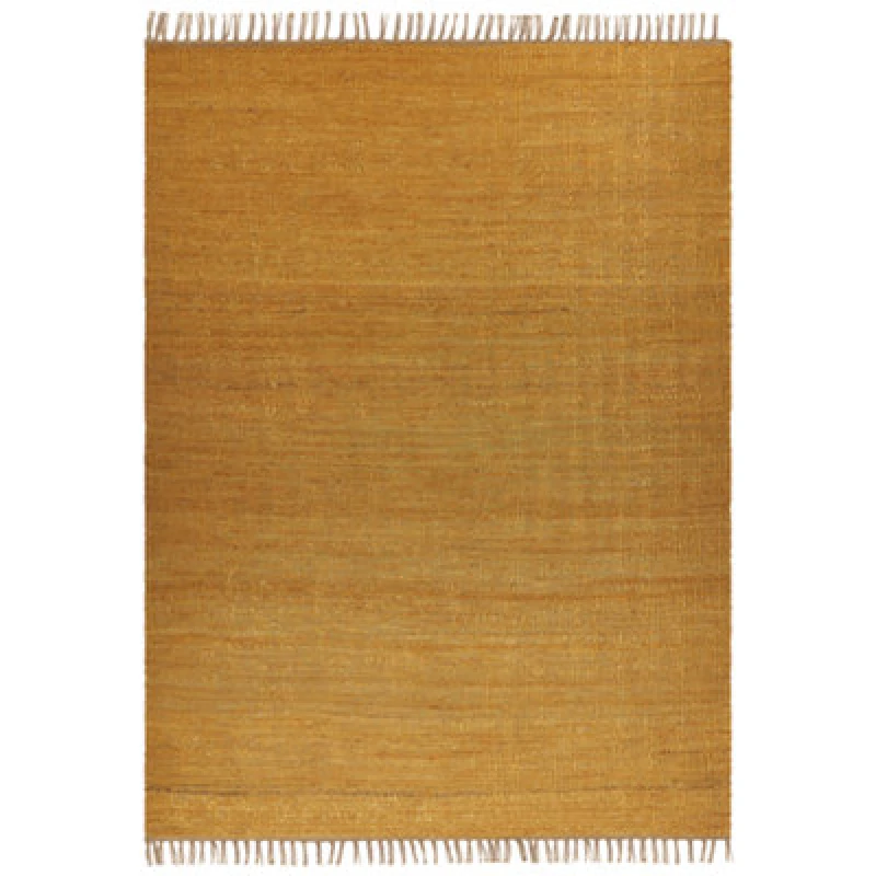 Image of Beliani Rug Lunia Mustard 160 X 230 Cm Jute