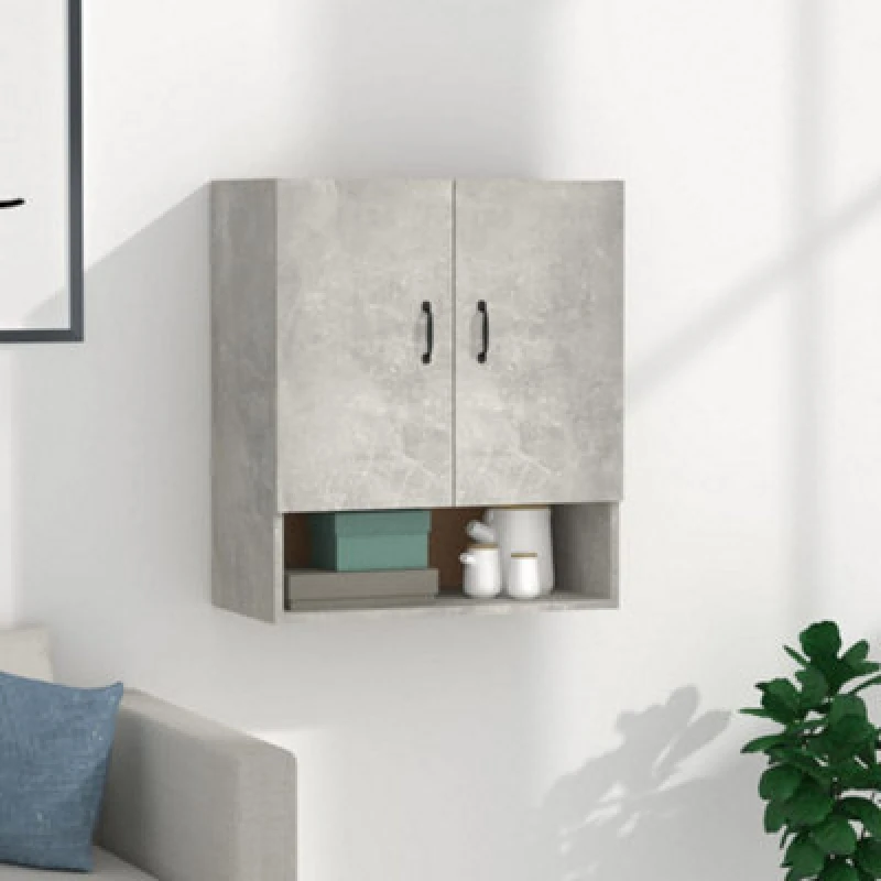 Image of VIDAXL Wall Cabinet Concrete Grey 60x31x70cm Engineered Wood Vidaxl 8720287083504