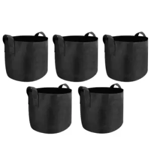 Image of Plant Grow Bags 5 Gallon - Set of 5 M&amp;W