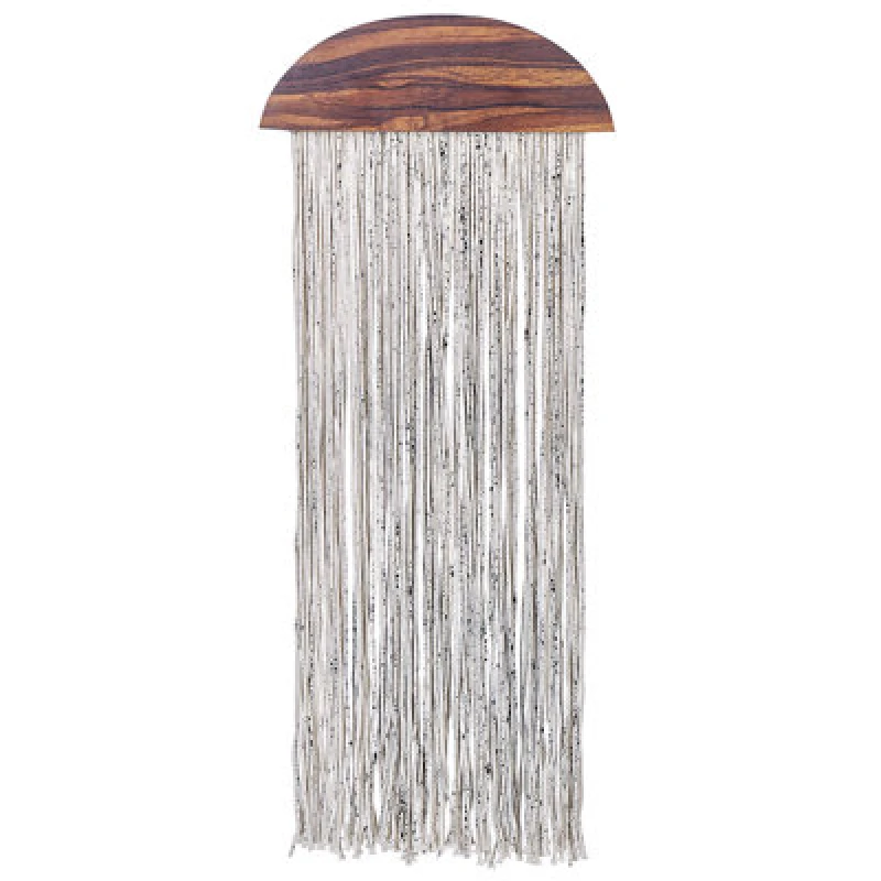 Image of Beliani Wall Decor Zikiria Poplar Wood 92cm Dark Brown