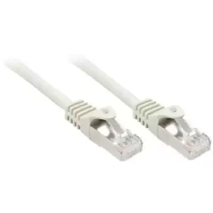 Image of LINDY 48399 RJ45 Network cable, patch cable CAT 5e F/UTP 5m Grey 50 pc(s)