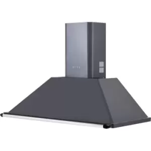 Image of Smeg Victoria KT90GRE Chimney Cooker Hood - Grey