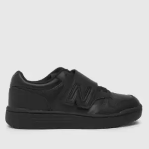 Image of New Balance Black 480 v Junior Trainers