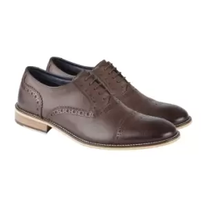 Image of Roamers Mens Leather Brogue (9 UK) (Tan)