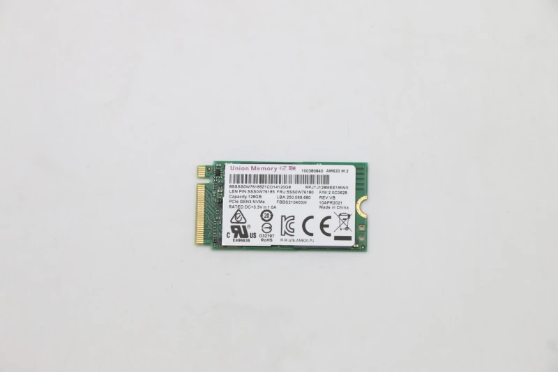 Image of Lenovo 5SS0W76180 internal solid state drive U.2 128GB PCI Express 3.