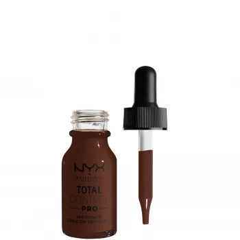 Image of NYX Professional Makeup Total Control Pro Drop Controllable Coverage Foundation 13ml (Various Shades) - Deep Ebony