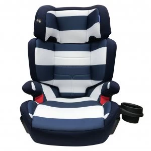 Image of My Babiie Group 2/3 Car Seat - Blue Stripe
