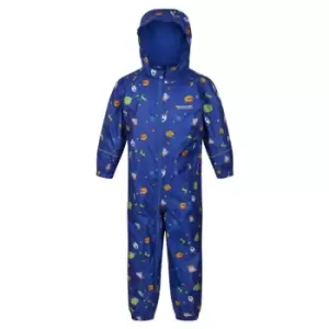 Image of Regatta Peppa Waterproof Suit Infant Girls - Blue