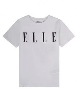 Image of Elle Girls Logo T-Shirt - White