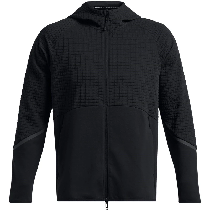 Image of Under Armour Mens Unstoppable Zip Hoodie Black male S