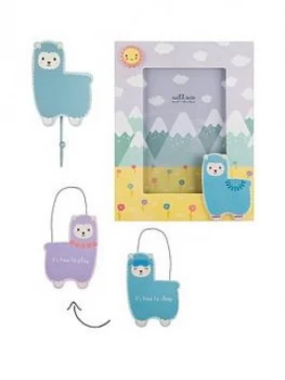 Image of Sass & Belle Sass And Belle Little Llama Photoframe, Wall Plaque And Wall Hook Set, One Colour, Women