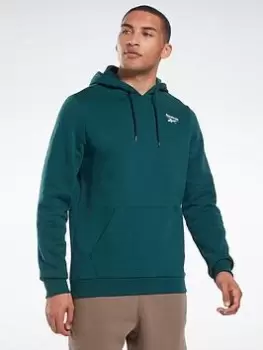 Image of Reebok Identity Fleece Hoodie, Brown Size M Men