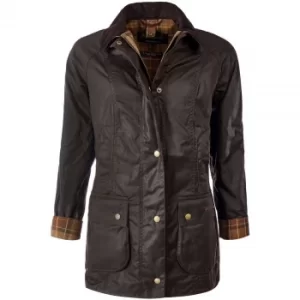 Image of Barbour Womens Beadnell Wax Jacket Rustic 12