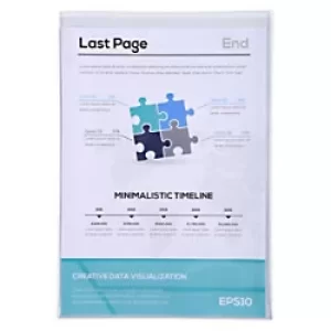 Image of Exacompta PVC Protective Sleeves Single A5, 5 Packs of 10