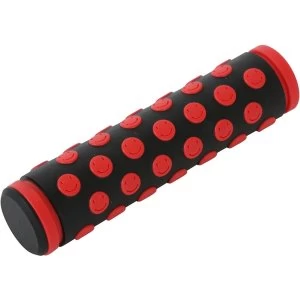 Image of ETC Smiley Face Grips 125mm Black/Red