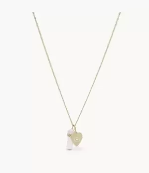 Image of Fossil Women Power Of Crystals Rose Quartz Pendant Necklace