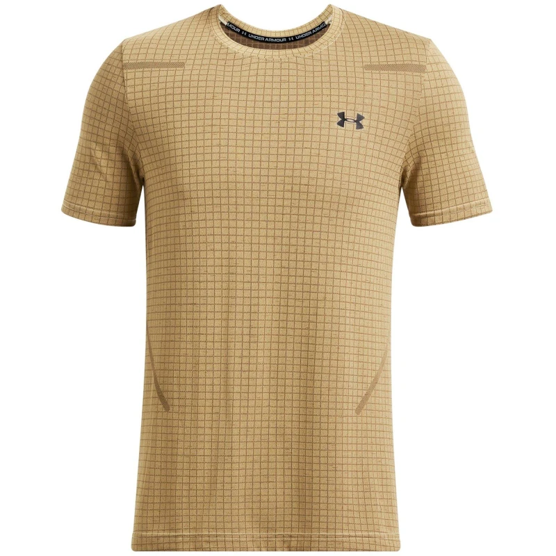 Image of Under Armour Seamless Short Sleeve T-Shirt Mens Brown male S