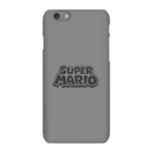 Image of Nintendo Super Mario Distressed Logo Phone Case - iPhone 6S - Snap Case - Gloss