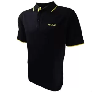 Image of Stanley Texas Work Polo Shirt Extra Large - Black